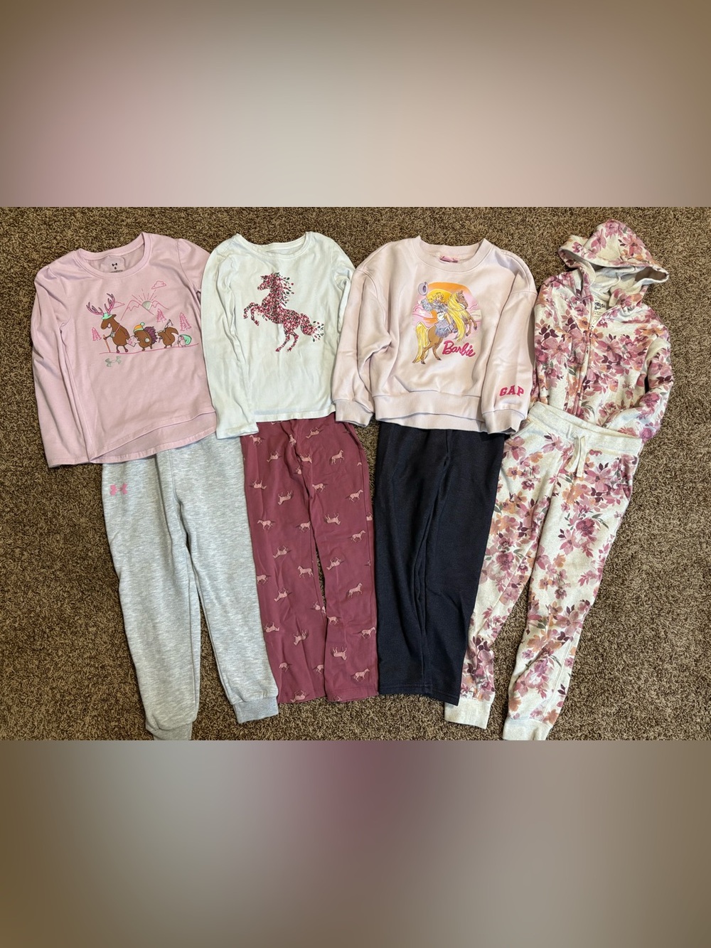 Girls 6/7 Western Floral Clothing Bundle | Under Armour GAP OshKosh 🌸🐴